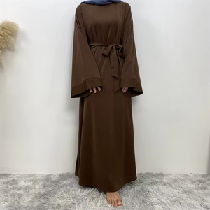 Hot Sale New Model Wholesale Open Front Long <b>Abaya</b> Muslim Clothing Women Traditional <b>Abaya</b> With Belt Best Color Ladies <b>Abaya</b> - Product Image 5