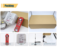 Control Remoto Industrial para Grúa Torre, Universal, IP67, 6 Botones, Doble Velocidad, Transmisor y Receptor