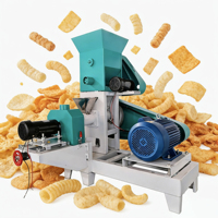 Machine extrudeuse de maïs soufflé HJ-DGP40, 35 kg/h, machine à fabriquer des snacks soufflés à base de céréales pour la production de riz soufflé et de millet soufflé