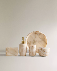 Europe Style 5 Piece Luxury with Marble Effect Modern <strong>Bathroom</strong> Accessories <strong>Set</strong> Home Modern <strong>Bathroom</strong> <strong>Set</strong> - Product Image 2