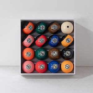 Juego de Bolas de Billar Estándar de 9 Bolas - Bolas de Snooker de Cristal a Todo Color, Kit de Entretenimiento para el Hogar - Product Image 1