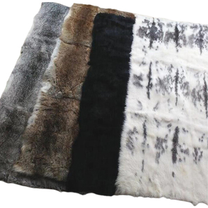 Custom China Supplier Rabbit Fur Pelt Rabbit Fur Plate Rabbit Fur Skin Blanket