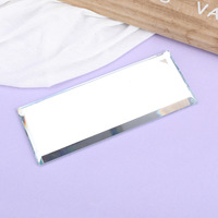 Miroir mural décoratif avec poignée, finition sablée, en forme de brique, avec lentille