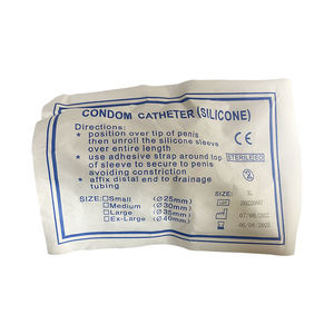 Catéter de condón externo de silicona médica para hombre, catéter de tamaño personalizado transparente no tóxico estéril - Product Image 3