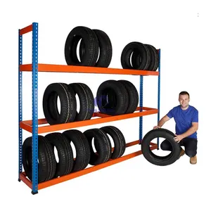Heavy Duty Steel Storage Shelving Garage Tire Rack