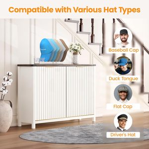 New Portable Acrylic Plastic Single Tier <b>Hat</b> Holder Storage Display <b>Stand</b> Rack for Baseball Caps and Wardrobe - Product Image 3