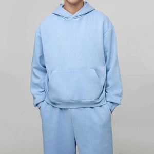 Ensemble de survêtement deux pièces pour homme : Hoodie ample et pantalon de jogging ultra large, tenue décontractée, personnalisation des couleurs - Product Image 3