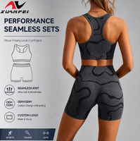 Ensembles de sport deux pièces pour femmes - Tenues d'été, ensembles de gym courts deux pièces, vêtements décontractés pour la détente et les vacances
