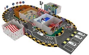 Caldo di vendita parco giochi per bambini Moetry parco giochi Mini città gioco di ruolo piccolo traffico città per bambini - Product Image 5