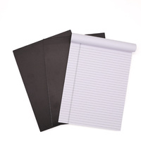 Cuaderno personalizado con logotipo OEM para estudiantes, cuaderno A4 con papel perforado, cuaderno de borrador para negocios con hojas fáciles de despegar, cartón grueso gris.