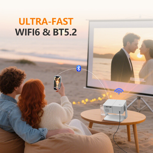 HTPNEO LCD <b>Projector</b> <b>With</b> HDR Portable MEMC Smart WiFi for 720P 150 Lumens Built-in Speakers Home 2025 New H69 Low Price Portabl - Product Image 6