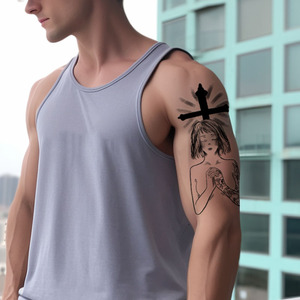 CT jetable coloré belle <span class=keywords><strong>fleur</strong></span> sexy <span class=keywords><strong>bras</strong></span> dos étanche populaire autocollant temporaire pour corps Art <span class=keywords><strong>tatouage</strong></span> pochoir autocollant - Product Image 4