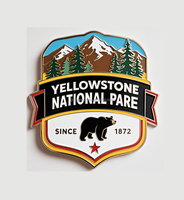 Logoson Vente en Gros Personnalisé Aller Randonnée Cadeaux Alliage de Zinc Montagne Escalade Ski Snowboard Bouteille Métal Réfrigérateur Aimants Souvenirs