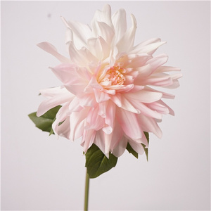 Chất Lượng Cao Nhân Tạo 62Cm Dài Bất Cảm Ứng Cao Su <span class=keywords><strong>Dahlia</strong></span> Nhân Tạo Duy Nhất Thân Cây Màu Đỏ <span class=keywords><strong>Dahlia</strong></span> Cho Đám Cưới Trang Trí Nội Thất - Product Image 1