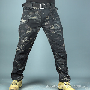 Outdoor Waterproof Camouflage <strong>Safari</strong> Hiking Windproof Pants Hunting Soft Shell Tactical Pants for Men - Product Image 3