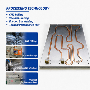 Plaque de refroidissement liquide en aluminium usinée sur mesure par CNC pour pack de batteries de véhicules électriques et onduleur, dissipation thermique haute efficacité - Product Image 2