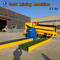 Machine mobile de lavage et de criblage d'or pour l'usine de traitement de l'or et la séparation des pierres