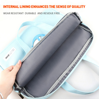 Sac pour ordinateur portable 14 pouces avec logo personnalisé, motif dessin animé mignon, sac fourre-tout léger pour étudiant, sac de classement A4, sac à main pour filles