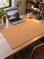 Tapis de bureau en liège, petite taille, tapis de table naturel, imperméable, antidérapant pour ordinateur portable, clavier, bureau à domicile