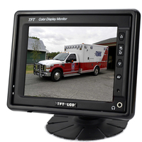 Moniteur de voiture 5 pouces avec caméra, résistant aux chocs, haut-parleur intégré, écran 640x320, aide au recul, moniteur A/V