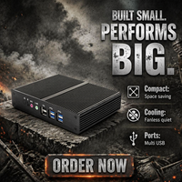 Mini PC Robuste Sharerdp Best-Seller avec Processeur Core i3 5ème Génération 5005U, Ethernet Gigabit Compact, pour Récepteur de Bureau d'Usine, Version Globale