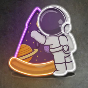 Letrero de Neón Personalizado <span class=keywords><strong>con</strong></span> Diseño Artístico, Impresión UV, Letrero de Acrílico <span class=keywords><strong>con</strong></span> Luz de Neón, Hecho en China, para Decoración de Paredes - Product Image 2