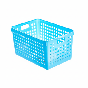 Cesto portaoggetti profondo blu Inomata - Product Image 1