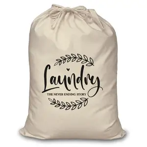 Bolsa Grande XXL Bio Cotton para Lavandería Delicada y Adecuada para Hotel