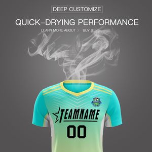 เสื้อฟุตบอลพิมพ์ลายตามสั่ง แบบยูนิเซ็กซ์ คอวี ผ้าซับลิเมชั่น 180 กรัม ระบายเหงื่อได้ดี ชุดฝึกซ้อม พร้อมสกรีนชื่อ เบอร์ และโลโก้ทีม - Product Image 5