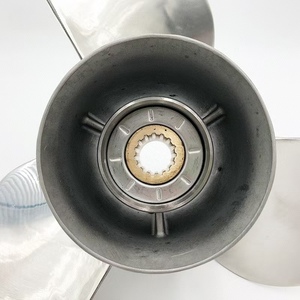 Marine thuyền cánh quạt mathed cho Suzuki thép không gỉ 20-30hp <span class=keywords><strong>10</strong></span> 1/4x13 phía ngoài cánh quạt - Product Image 2