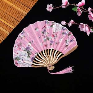 Éventails pliants en bois vintage écologiques, personnalisables pour mariages, anniversaires, fournitures promotionnelles pour fêtes - Product Image 4