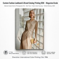 Impresión de Catálogos de Moda Personalizados, Tapa Blanda, Impresión Offset a Todo Color, Papel de Arte, Bajo MOQ, OEM, Revista, Guangdong, China