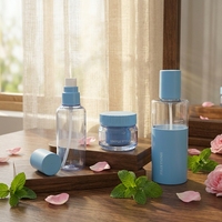 Ensemble de conception de logo, emballage futuriste pour soins de la peau, kit de soins de la peau, ensemble de produits de soins de la peau de luxe