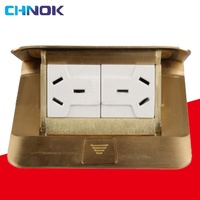 CHNOK OEM Prix Compétitif Boîtier de Sol Commercial en Acier Inoxydable Or/Argent avec Prise de Courant Garantie 10 Ans ISO9001:2000 CE