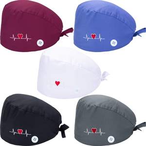 Gorro Quirúrgico Liso de Navidad y Año Nuevo, Gorro de Enfermería Unisex de Algodón para Hombres y Mujeres - Product Image 5