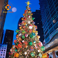 ANPU LED RGB Pixel IP65-Zertifizierte Riesige Outdoor-Weihnachtsbaumbeleuchtung für Landschafts- und Hochzeitsdekoration
