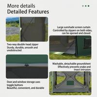 Tente de camping automatique multifonctionnelle pour voiture, côté arrière, pour SUV, camions, fourgonnettes, installation facile, quatre saisons, imperméable