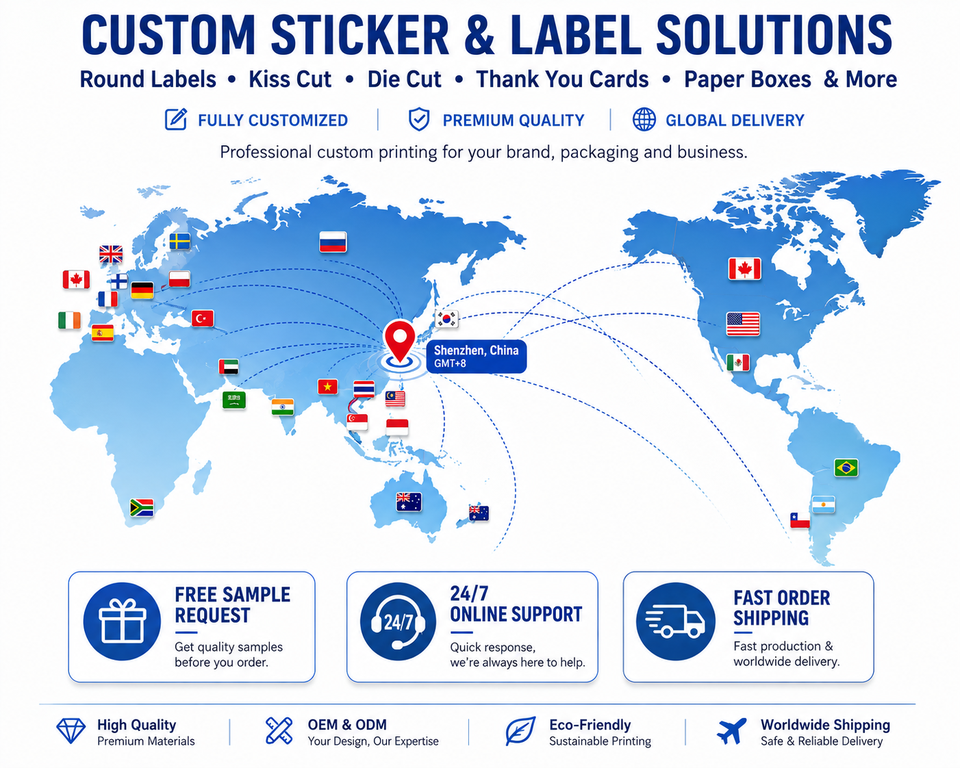 OEM Custom Printed Kiss Cut Decals on Clear Sticker Sheets Colorful ...