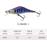 Umpan Pancing Plastik 55mm/4.7g Tenggelam ABS Buatan Berpola Umpan Keras untuk Memancing