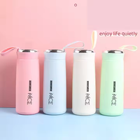 Jolie Bouteille d'Eau Tasses de Voyage Moins Chères Randonnée Sport Extérieur Tasse Eau Enfants École Cadeau Mignon Bouteille d'Eau en Verre