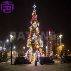 Decoraciones Festivas para Interiores y Exteriores, Iluminación Decorativa, Luces LED 3D con Motivo de Árbol de Navidad, Impermeables IP65 - Product Image 5