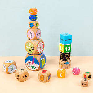 مكعب YC OEM مخصص حجم خشب النردي بتقنية الاشعة تحت الحمراء طباعة خشبية نقطة النردي بالجملة بالجملة نرود فنية خشبية بالجملة - Product Image 3