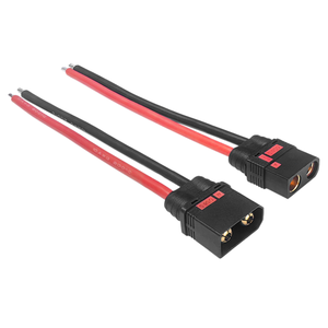 Cable de alimentación macho y hembra 130A QS8-S con protección anti-ignición para ensamblaje de baterías de litio de drones agrícolas y vehículos eléctricos - Product Image 1