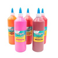 Peinture aquarelle en gros HongXi Culture, grand flacon de 500 ml, boîte de 24 couleurs pour artistes débutants - Peinture éducative DIY