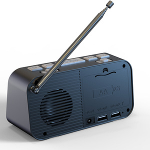 Gương Radio Kỹ Thuật Số Đầu Giường DAB + FM Mới Nhất 2022 Đồng Hồ Báo Thức Đôi Loa Độ Sáng Cấp 3 Radio Di Động Có Thể Điều Chỉnh - Product Image 2