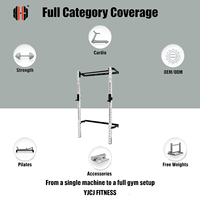 Rack de musculation mural multifonctionnel pliable et durable avec équipement de fitness pour salle de sport à domicile - YJCJ FITNESS