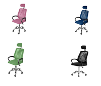 Chaise de bureau en maille pivotante à 360° de haute qualité à prix abordable avec appui-tête et support dorsal multifonction