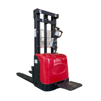 Transpalette Électrique Silencieux 1500kg-2000kg avec Hauteur de Levage de 3m, Batterie Plomb-Acide et Pneus Pleins