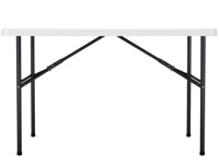 Table pliante gonflable au design minimaliste, personnalisable, empilable, grande table à manger pour restaurants et usage domestique, en matériau HDPE