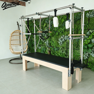 Cama Reformer Cadillac de Pilates Premium con Torre de Trapecio Completa, Construcción de Madera de Arce y Logotipo Personalizable - Product Image 1